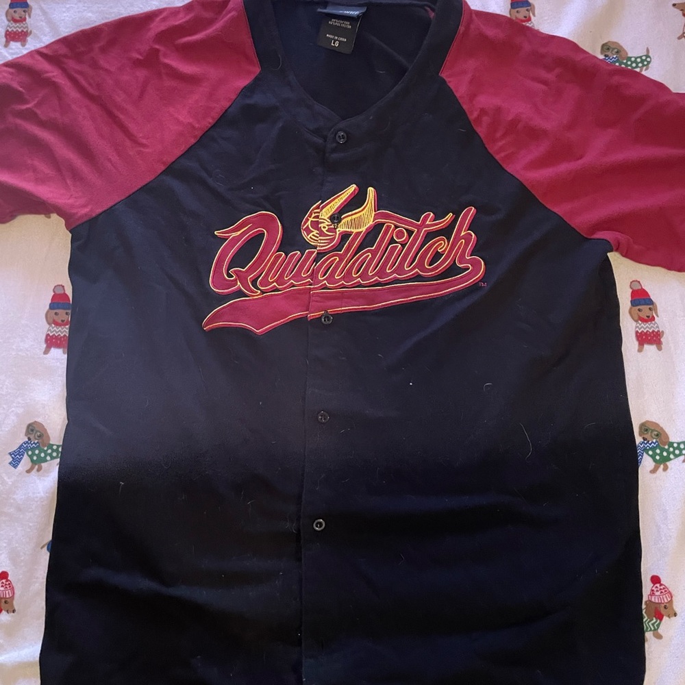 Large Harry Potter quidditch baseball jersey